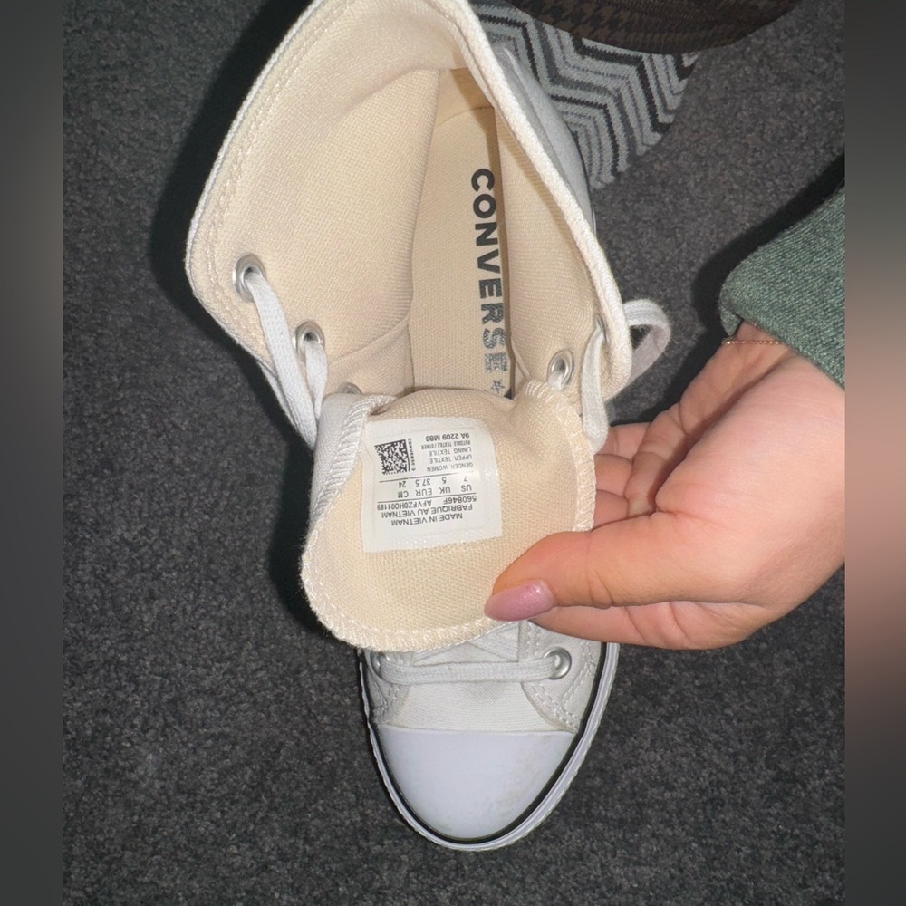 Platform high top converse sneakers
